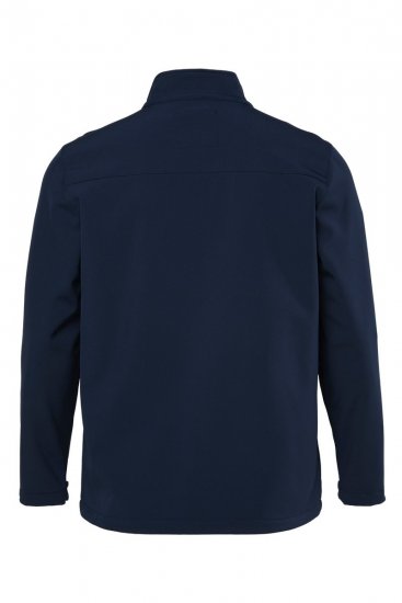 Men+ 868 Softshellová bunda s fleecovou podšívkou Tmavě modrá - Bundy - Bundy Nadměrné Velikosti - 2XL-8XL