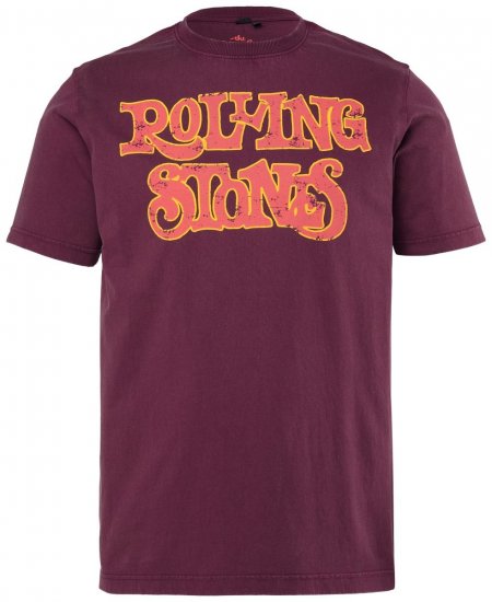 JP1880 851910 Rolling Stones Vintage Logo Tričko Lilková - Trička s kapelami - Kapelová trička ve velikostech 2XL–10XL