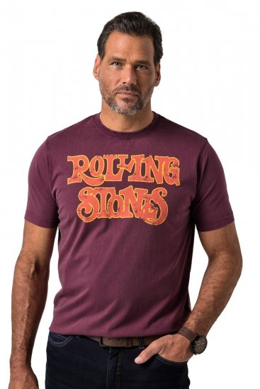 JP1880 851910 Rolling Stones Vintage Logo Tričko Lilková - Trička s kapelami - Kapelová trička ve velikostech 2XL–10XL