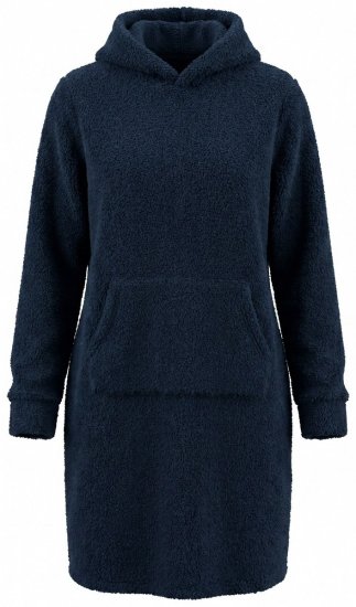 Ulla Popken 853353 Domácí šaty s kapucí Tmavě modrá - Pyžama/oblečení pro volný čas - 