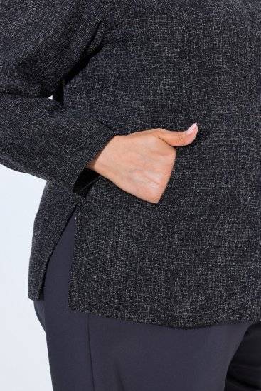 Ulla Popken 853477 Sako Olivová - Bundy - Dámské bundy velkých velikostí