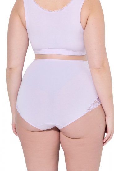 Ulla Popken 853640 Těhotenské kalhotky s krajkou Starorůžová - Kalhotky - 