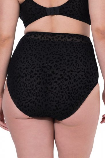 Ulla Popken 854551 Boxerky se zvířecím vzorem Černá - Kalhotky - 