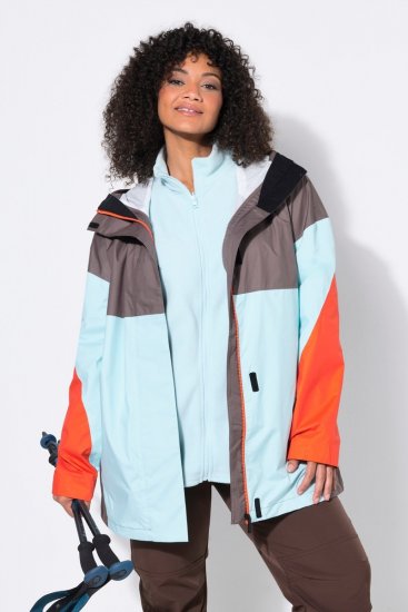 Ulla Popken 855313 Parka Taupe - Kabáty - Dámské kabáty pro plnoštíhlé