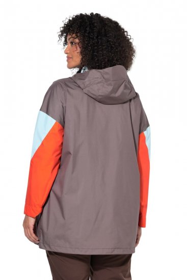 Ulla Popken 855313 Parka Taupe - Kabáty - Dámské kabáty pro plnoštíhlé