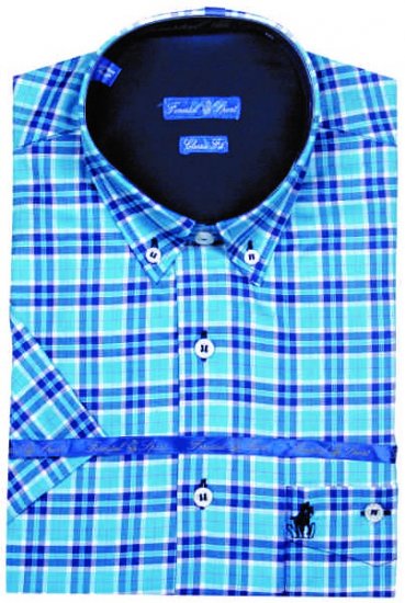 Forestal 901220E Check Shirt Blue - Košile - Košile 2XL-10XL