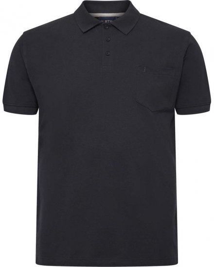 North Latitude polokošile krátký rukáv černá - Polokošile - Polokošile 2XL-8XL - Trička s límečkem 2XL-8XL