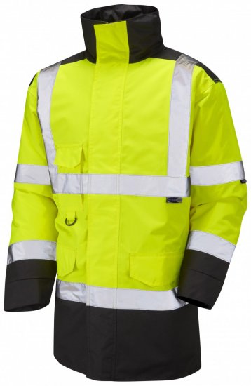 Leo Tawstock Warm Quilted Anorak Hi-Vis Yellow/Black - Pracovní oděvy - Pracovní Oděvy 3XL-6XL