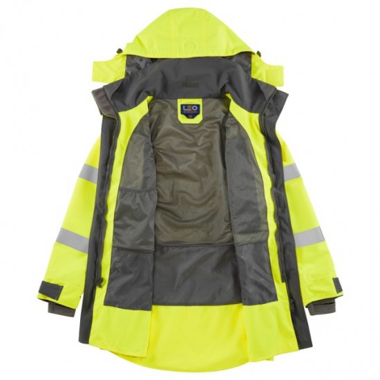 Leo Eastleigh Ecoviz 10K Performance Breathable Anorak Hi-Vis Yellow - Pracovní oděvy - Pracovní Oděvy 3XL-6XL