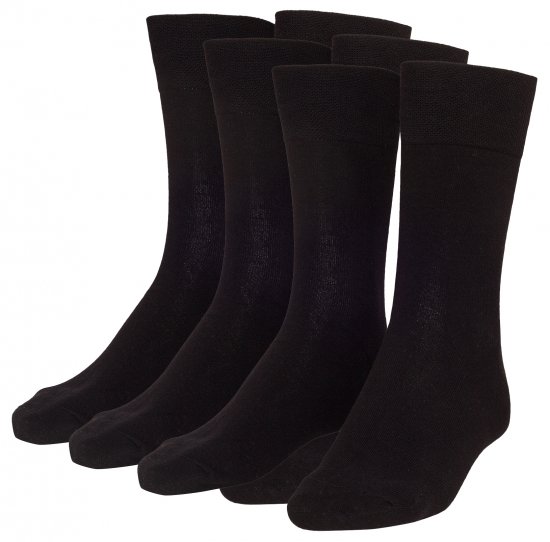 Adamo Aaron Soft-socks Black 3-pack - Spodní Prádlo - Spodní Prádlo Nadměrné Velikosti 2XL-8XL