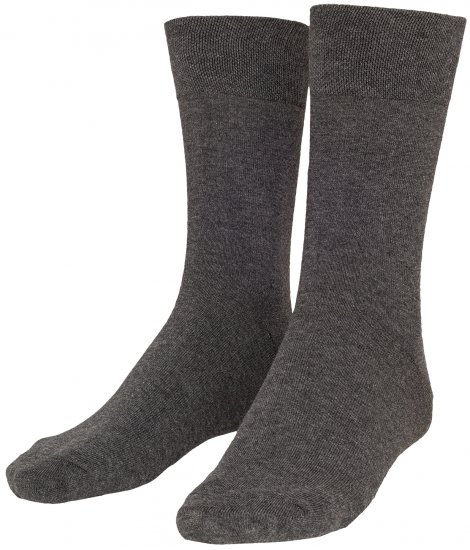 Adamo Aaron Soft-socks Charcoal 3-pack - Spodní prádlo - Spodní Prádlo Nadměrné Velikosti 2XL-8XL