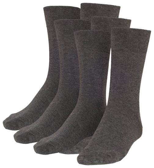 Adamo Aaron Soft-socks Charcoal 3-pack - Spodní prádlo - Spodní Prádlo Nadměrné Velikosti 2XL-8XL