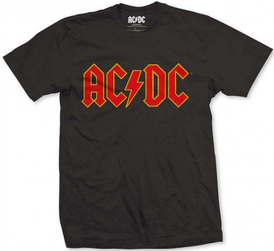 AC/DC Logo T-shirt Black - Trička - Trička nadměrné velikosti - 2XL-14XL