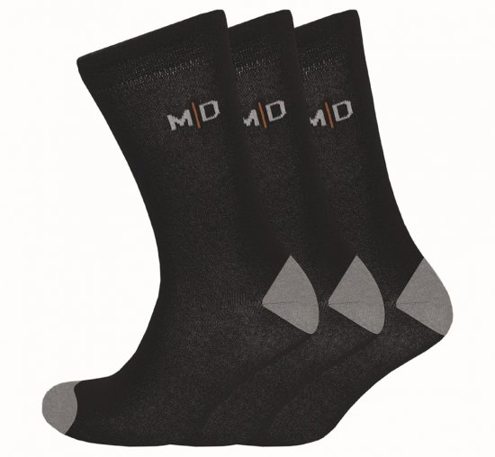 Motley Denim Alex Socks 3-Pack Black - Spodní prádlo - Spodní Prádlo Nadměrné Velikosti 2XL-8XL