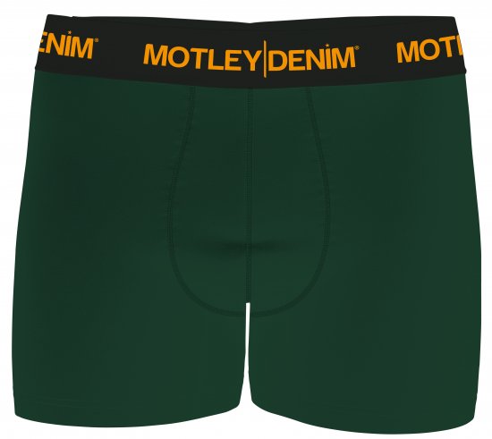 Motley Denim Amsterdam Boxershorts Racing Green 2-pack - Spodní prádlo - Spodní Prádlo Nadměrné Velikosti 2XL-8XL