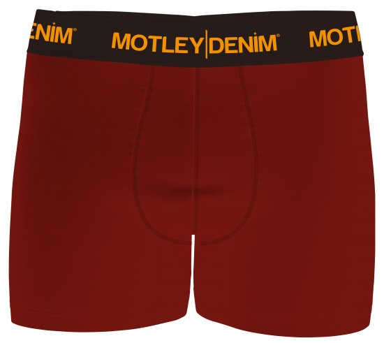 Motley Denim Amsterdam Boxershorts Red 2-pack - Spodní prádlo - Spodní Prádlo Nadměrné Velikosti 2XL-8XL