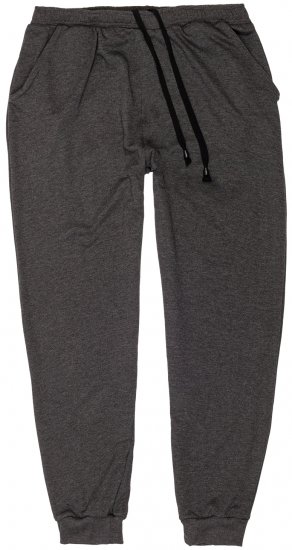 Adamo Athen Sweatpants with Cuffs Charcoal - Tepláky & kraťasy - Tepláky a Teplákové Kraťasy 2XL-12XL