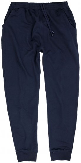 Adamo Athen Sweatpants with Cuffs Navy - Tepláky & kraťasy - Tepláky a Teplákové Kraťasy 2XL-12XL