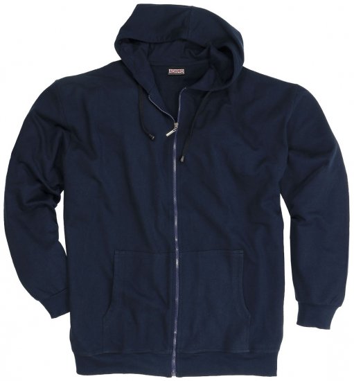 Adamo Athen Hoodie with Zipper Navy - Mikiny & mikiny s kapucí - Mikiny & Mikiny s kapucí 2XL-12XL