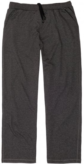 Adamo Athen Sweatpants with Open Hem Charcoal - Tepláky & kraťasy - Tepláky a Teplákové Kraťasy 2XL-12XL