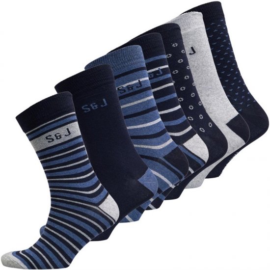 Smith & Jones Benji 7-pack Socks - Spodní prádlo - Spodní Prádlo Nadměrné Velikosti 2XL-8XL