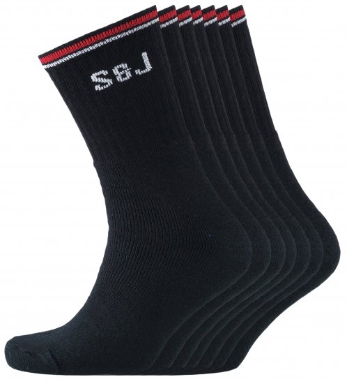 Smith & Jones Bexley 7-pack Socks Black (40-45) - Spodní prádlo - Spodní Prádlo Nadměrné Velikosti 2XL-8XL