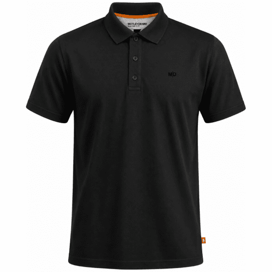 Motley Denim Bratislava Polo Black - Polokošile - Polokošile 2XL-8XL - Trička s límečkem 2XL-8XL