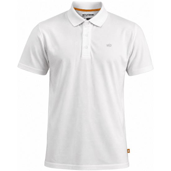 Motley Denim Bratislava Polo White - Polokošile - Polokošile 2XL-8XL - Trička s límečkem 2XL-8XL