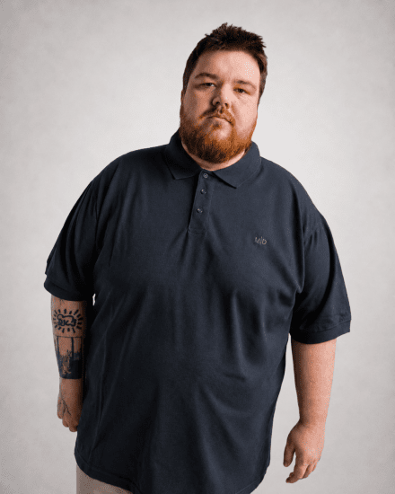 Motley Denim Bratislava Polo Dark Indigo - Polokošile - Polokošile 2XL-8XL - Trička s límečkem 2XL-8XL