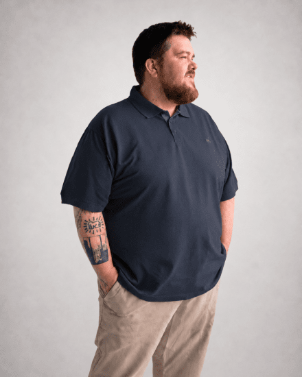 Motley Denim Bratislava Polo Dark Indigo - Polokošile - Polokošile 2XL-8XL - Trička s límečkem 2XL-8XL