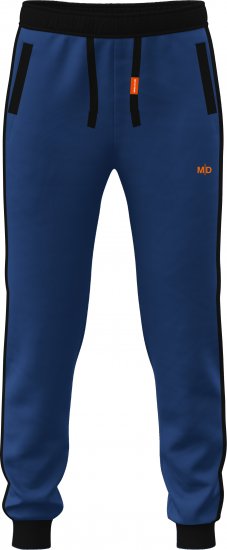 Motley Denim Bremen Sweatpants Royal Blue/Black - Tepláky & Kraťasy - Tepláky a Teplákové Kraťasy 2XL-12XL