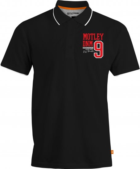 Motley Denim Brighton Polo Black - Polokošile - Polokošile 2XL-8XL - Trička s límečkem 2XL-8XL