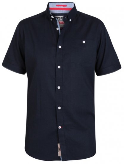 D555 Brixton Shirt Navy - Košile - Košile 2XL-10XL
