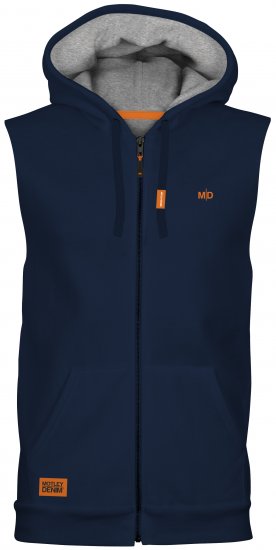 Motley Denim Brussels Sleeveless Hoodie Navy - Mikiny & mikiny s kapucí - Mikiny & Mikiny s kapucí 2XL-12XL