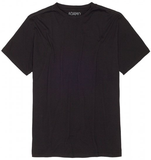Adamo Bud Regular fit Heavy weight T-shirt Black - Trička - Trička nadměrné velikosti - 2XL-14XL