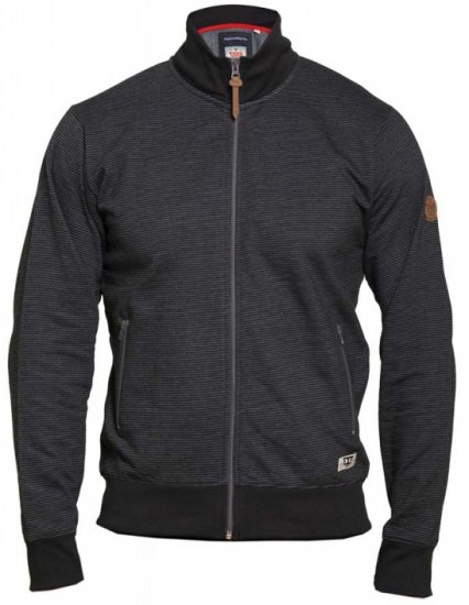 D555 Buxton Full Zip Sweatshirt Black - Mikiny & mikiny s kapucí - Mikiny & Mikiny s kapucí 2XL-12XL