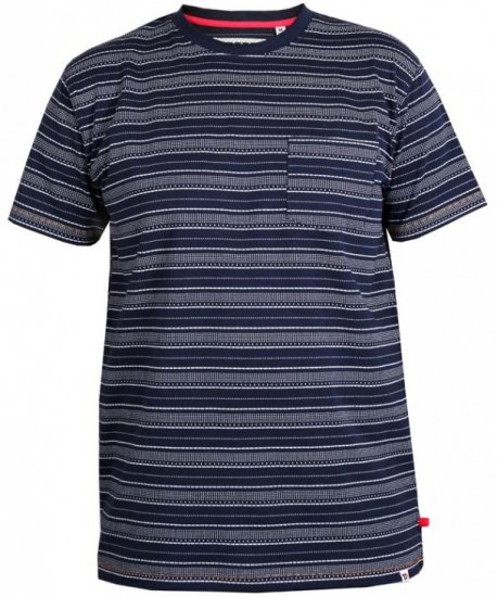 D555 Caspian T-shirt Navy - Trička - Trička nadměrné velikosti - 2XL-14XL