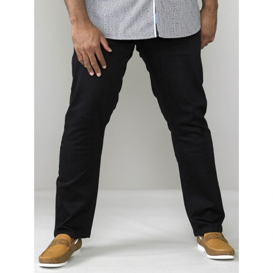 D555 Claude Stretch Jeans Black TALL SIZES - PÁNSKÉ OBLEČENÍ MT-6XLT - TALL-velikosti