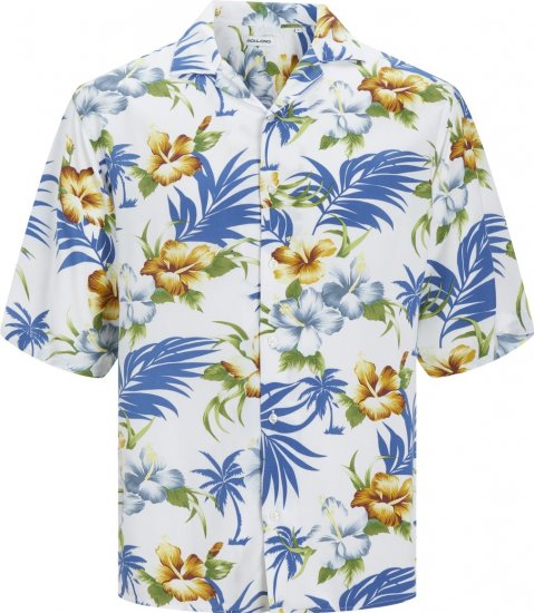 Jack & Jones JJEJEFF RESORT SHIRT Cloud Dancer - Košile - Košile 2XL-10XL