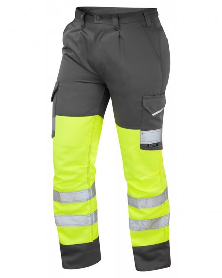 Leo Bideford Cargo Pants Hi-Vis Yellow/Grey - Pracovní oděvy - Pracovní Oděvy 3XL-6XL