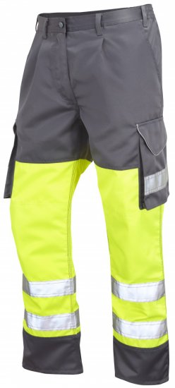 Leo Bideford Cargo Pants Hi-Vis Yellow/Grey - Pracovní oděvy - Pracovní Oděvy 3XL-6XL