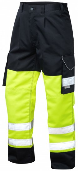 Leo Bideford Cargo Pants Hi-Vis Yellow/Navy - Pracovní oděvy - Pracovní Oděvy 3XL-6XL