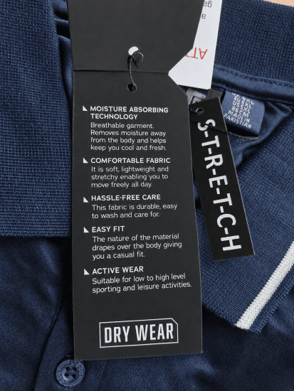D555 Hinckley Stretch Polo With Contrast Tipping Collar Navy - Polokošile - Polokošile 2XL-8XL - Trička s límečkem 2XL-8XL