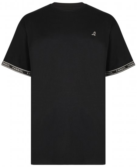 Kangol Descend T-shirt Black - Trička - Trička nadměrné velikosti - 2XL-14XL