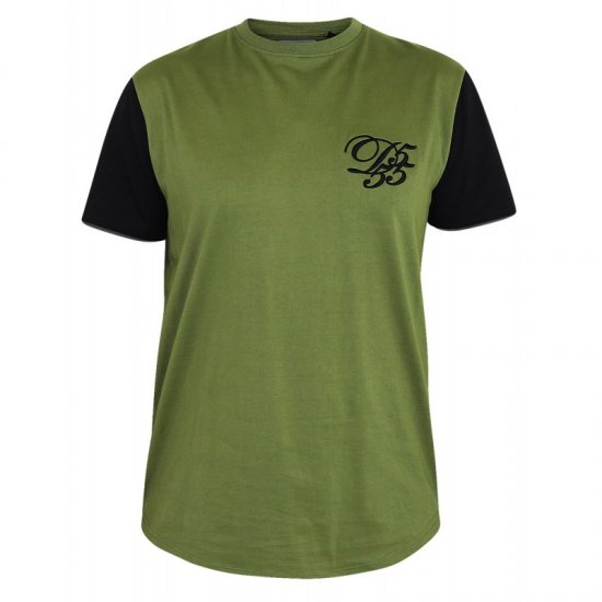 D555 Demarcus Couture T-shirt Khaki - Trička - Trička nadměrné velikosti - 2XL-14XL