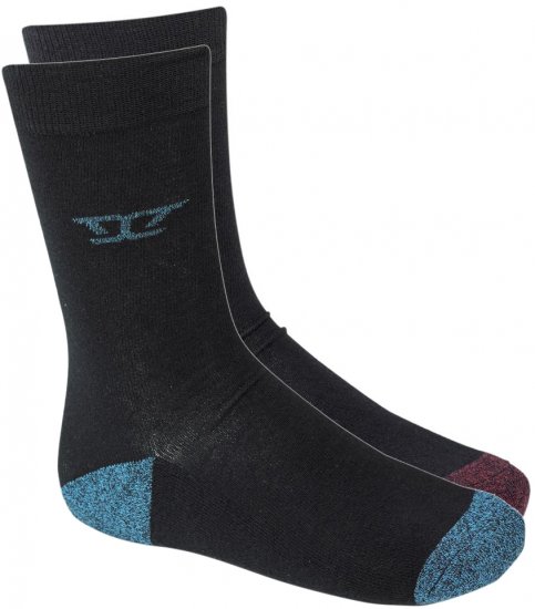 D555 Eden Cotton Rich Cushioned Sole Socks 2-Pack - Spodní prádlo - Spodní Prádlo Nadměrné Velikosti 2XL-8XL