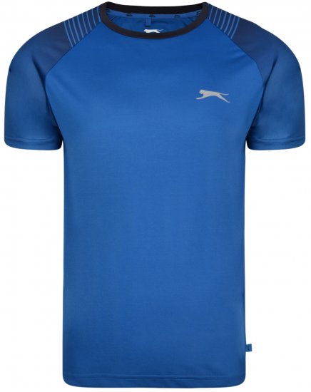 Slazenger Eli T-shirt Blue - Trička - Trička nadměrné velikosti - 2XL-14XL