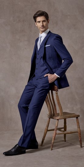 Skopes Kennedy Suit pants Royal Blue - Džíny & kalhoty - Džíny a Kalhoty - W40-W70