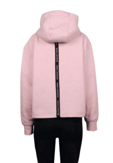 Nora Mikken GERTRUD Cropped Hoodie Pink - Mikiny & Mikiny s kapucí - 