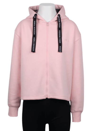 Nora Mikken GERTRUD Cropped Hoodie Pink - Mikiny & Mikiny s kapucí - 